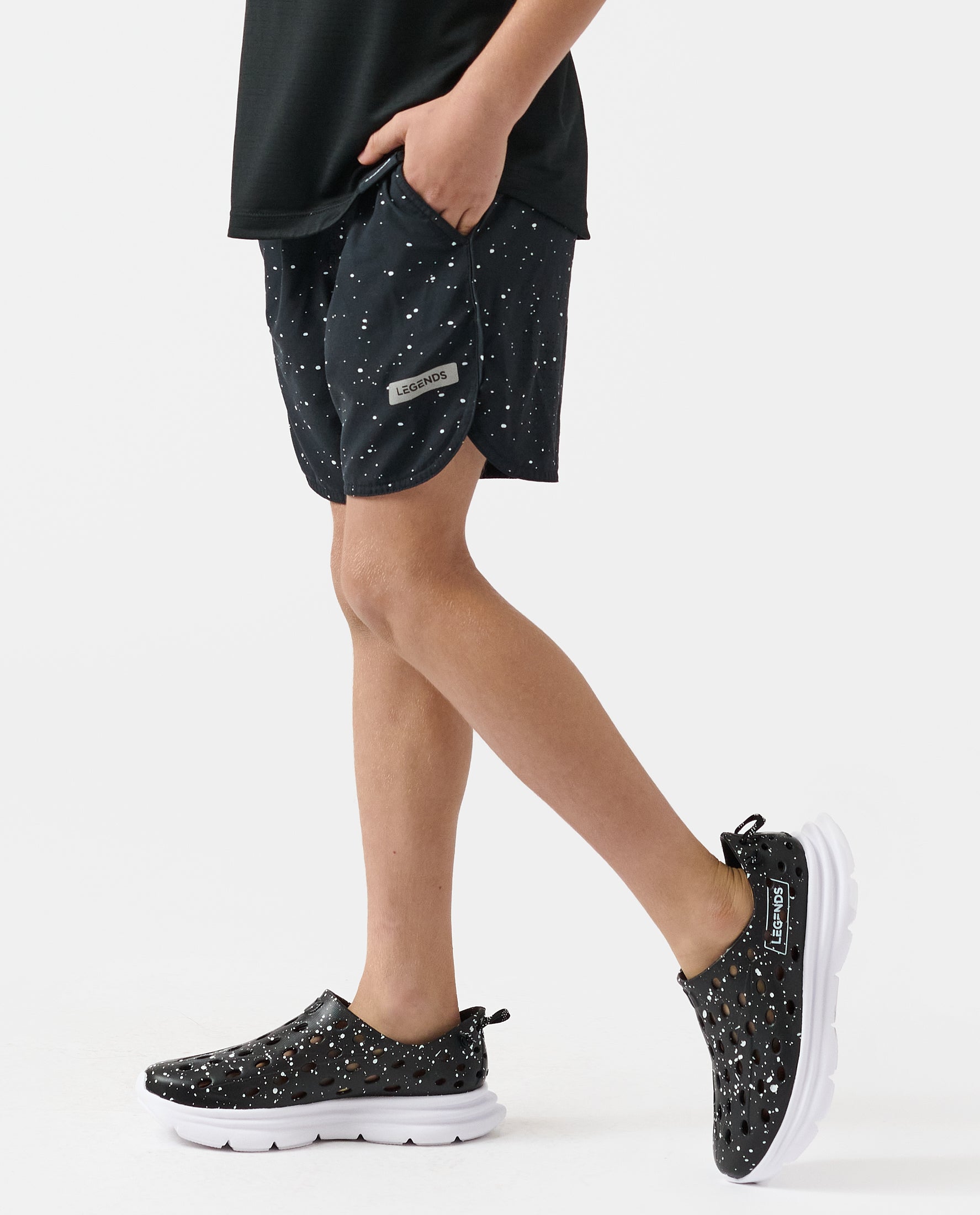KANE x Little Legends Luka Short - Black Splatter - Image 3